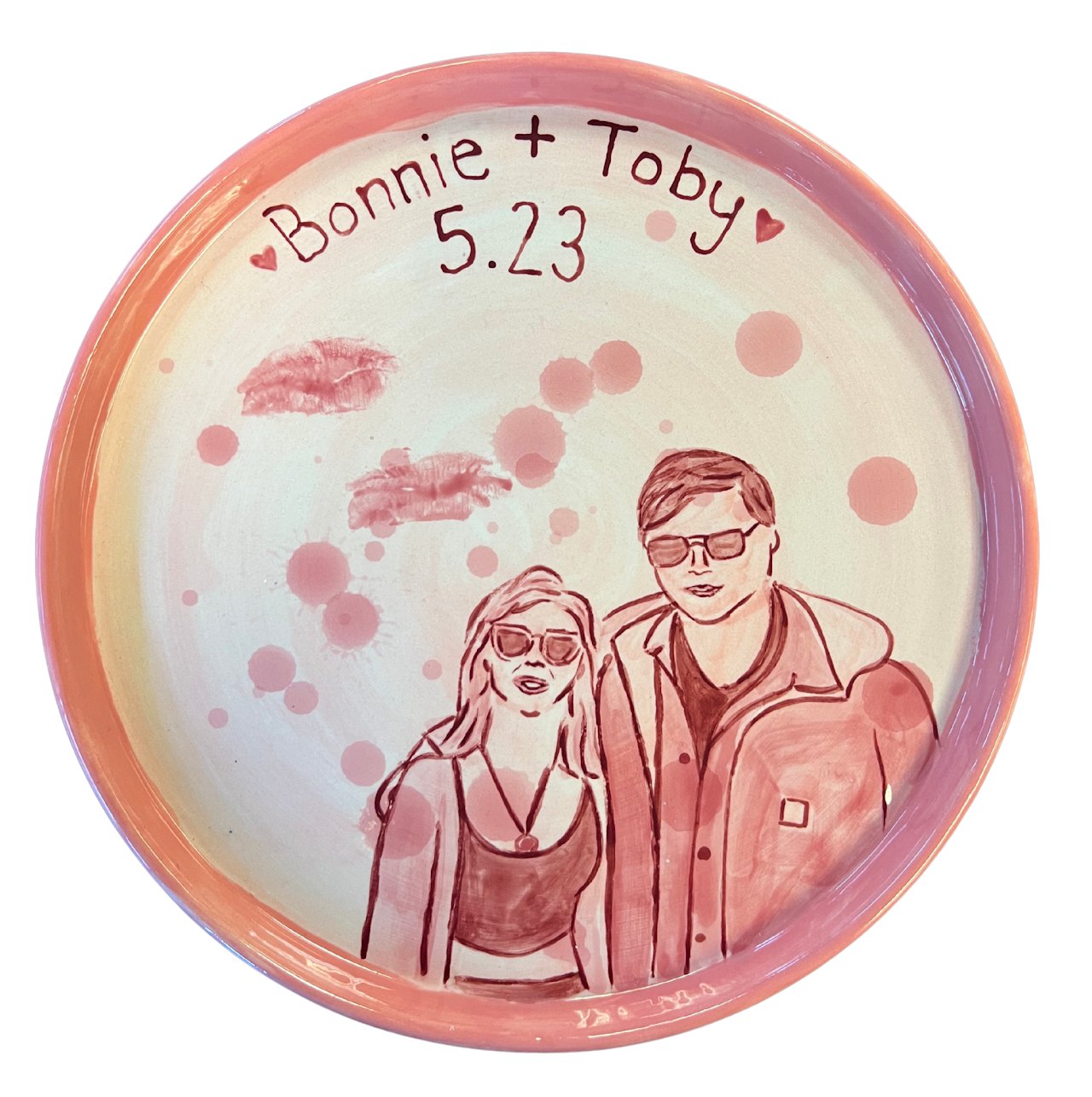 Couples Portrait Plate